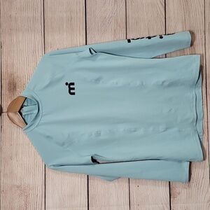 💟 Mistral Women's Sky Blue Medium Longsleeve Swimshirt Back Zipper